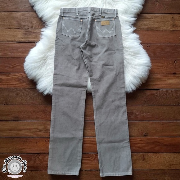 Wrangler 13MWZ Gray Work Jeans 33x36 Cowboy Cut Original Fit Vintage Mexico - Picture 7 of 7